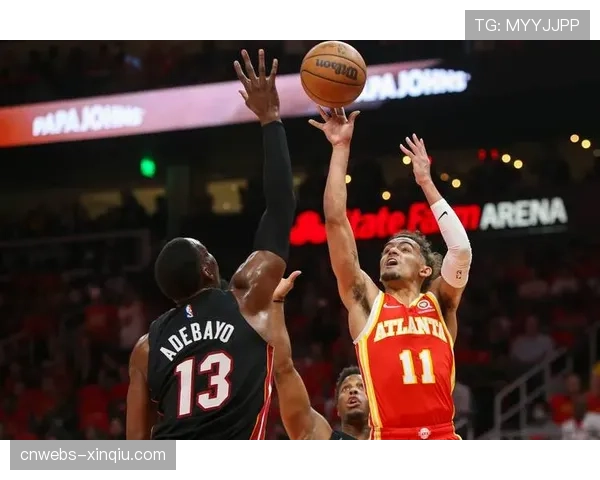 老鹰特雷-杨与穆雷挡拆后连续命中4记三分，打停骑士